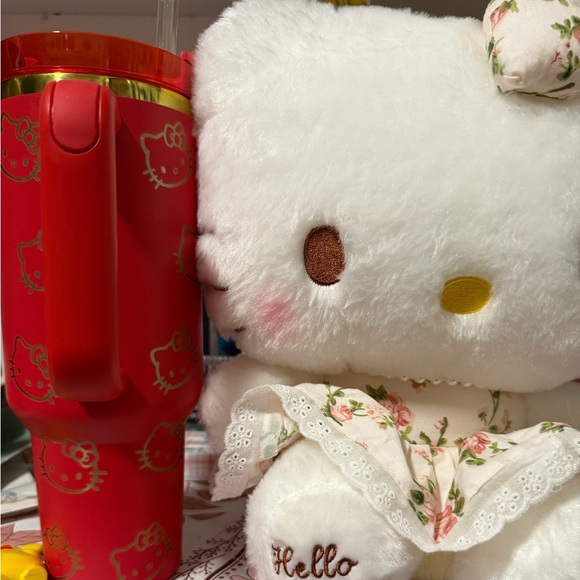 Hello Kitty Floral Plush with Pink Accents - Picture 5 of 5